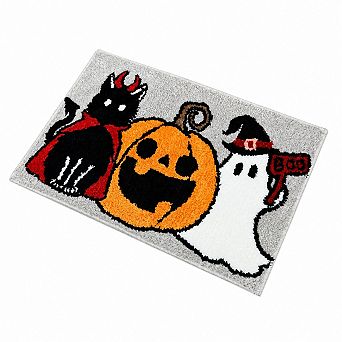 Halloween Non Slip Super Absorbent Halloween Bath Rug Thick Washable Decor