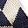 Navy Cream Chevron