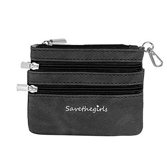 Vegan Leather Zippered Pouch