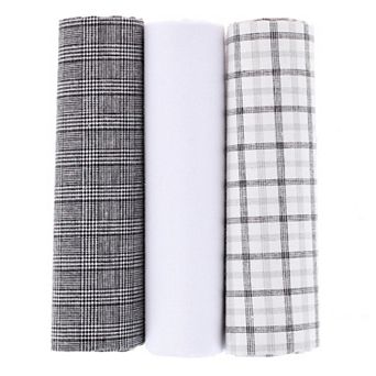 Essentials by Trafalgar Classical Black and White Patterned Handkerchiefs