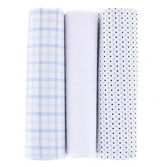 Essentials by Trafalgar Vibrant Dot and Check Patterned Blues Handkerchiefs