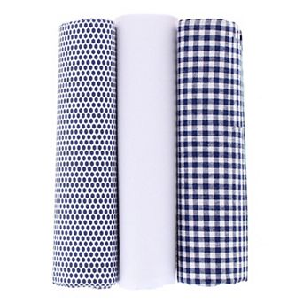 Essentials by Trafalgar Classy Dot and Check Patterned Blues Handkerchiefs