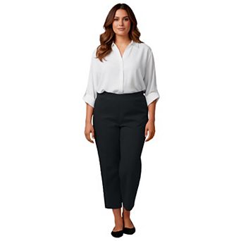 Avenue Women's Plus Size Super Stretch Straight Ankle Pull-On Pant