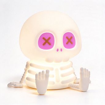 Ammonite Skeleton Skull Touch LED Night Light, Halloween Gaming Room Gift