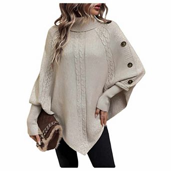 Womens Cozy Asymmetrical Sweater
