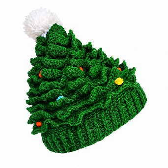 Crochet Beanie Hat for Winter Holiday Parties