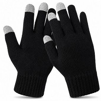 Unisex Touch Screen Gloves Full Finger Winter Warm Knitted Gloves