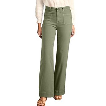 Womens High Waisted Wide Leg Jeans Denim Pants