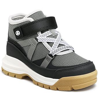 HOMEHOT Boys Hiking Boots Mid‑Top Outdoor Sneaker Boots for Kids