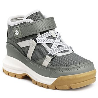 HOMEHOT Boys Hiking Boots Mid‑Top Outdoor Sneaker Boots for Kids