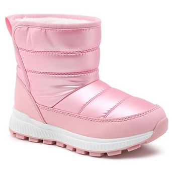 HOMEHOT Girls Snow Boots Warm Lined Winter Boots for Little/Big Kids