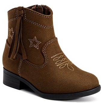 HOMEHOT Girls Western Ankle Boots for Little/Big Kids