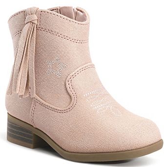 HOMEHOT Girls Western Ankle Boots for Little/Big Kids