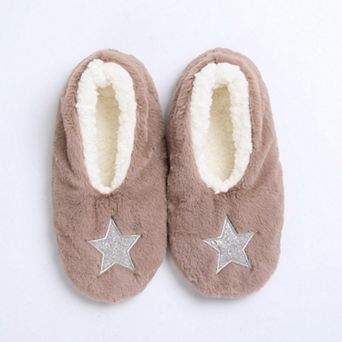 Women's Fuzzy Star Slipper Socks