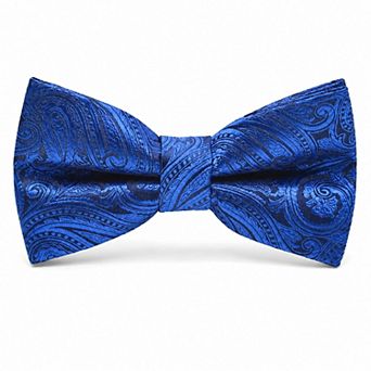 Mens Pre Tied Paisley Bow Tie Adjustable Formal Suit and Tuxedo Accessory