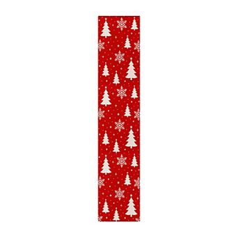 GENIMO Christmas Area Rug Machine Washable Non Slip Low Pile Lightweight Indoor Rug for Living Room