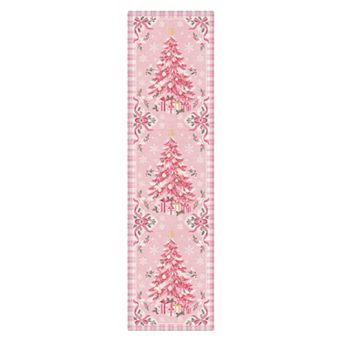 GENIMO Christmas Area Rug Machine Washable Non Slip Low Pile Lightweight Indoor Rug for Living Room