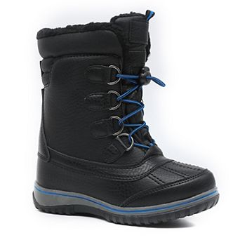 HOMEHOT Boys Winter Snow Boots Waterproof Warm Lined Shoes