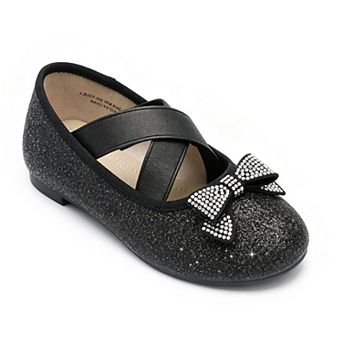 HOMEHOT Girls Glitter Mary Jane Dress Flats Shoes for Little/Big Kid