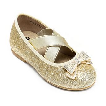HOMEHOT Girls Glitter Mary Jane Dress Flats Shoes for Little/Big Kid