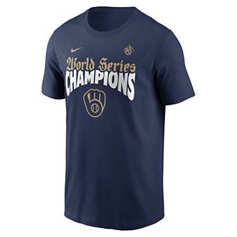 Men's Nike World Series Champions Milwaukee Brewers Graphic Tee