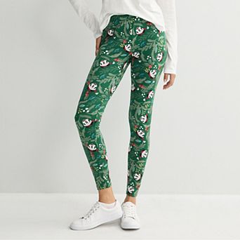 Women's Disney's Mickey Mouse Christmas All Over Print Leggings