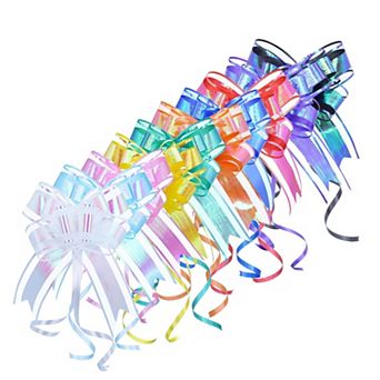 10 color Shiny Gift Bow Set for Holiday Present Decor