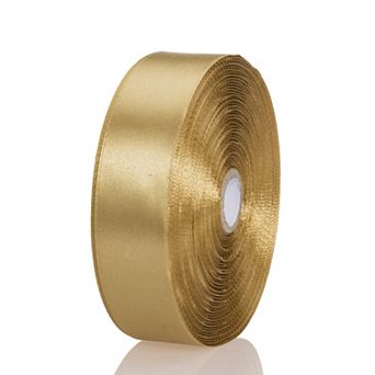 Champagne Gold Satin Ribbon for Gift Flower DIY Decor