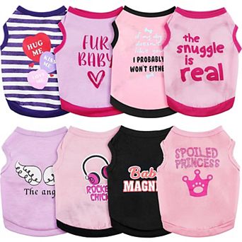8 Pack Dog Shirts