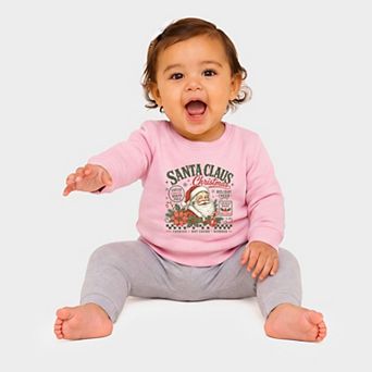Santa Claus Christmas - Infant Crew Fleece Sweatshirt