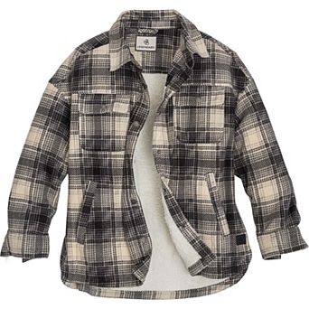 Women's Legendary Whitetails Fleece Bonded Berber Snap Up Shirt Jacket