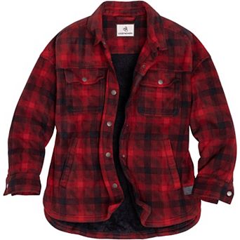 Women's Legendary Whitetails Fleece Bonded Berber Snap Up Shirt Jacket