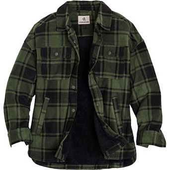 Women's Legendary Whitetails Fleece Bonded Berber Snap Up Shirt Jacket