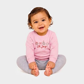 Oh Joy Icons Outline - Infant Crew Fleece Sweatshirt