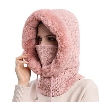 Women's 3-in-1 Fleece-Lined Knitted Balaclava