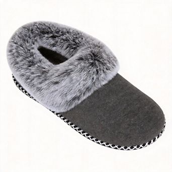 Womens Bootie Slippers Warm Soft House Shoes Fluffy Collar