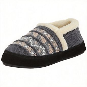 Womens Recycled Moccasin Slippers Berber Lining