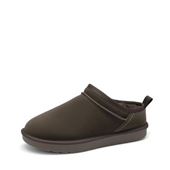 Womens Genuine Suede Slip On Slippers