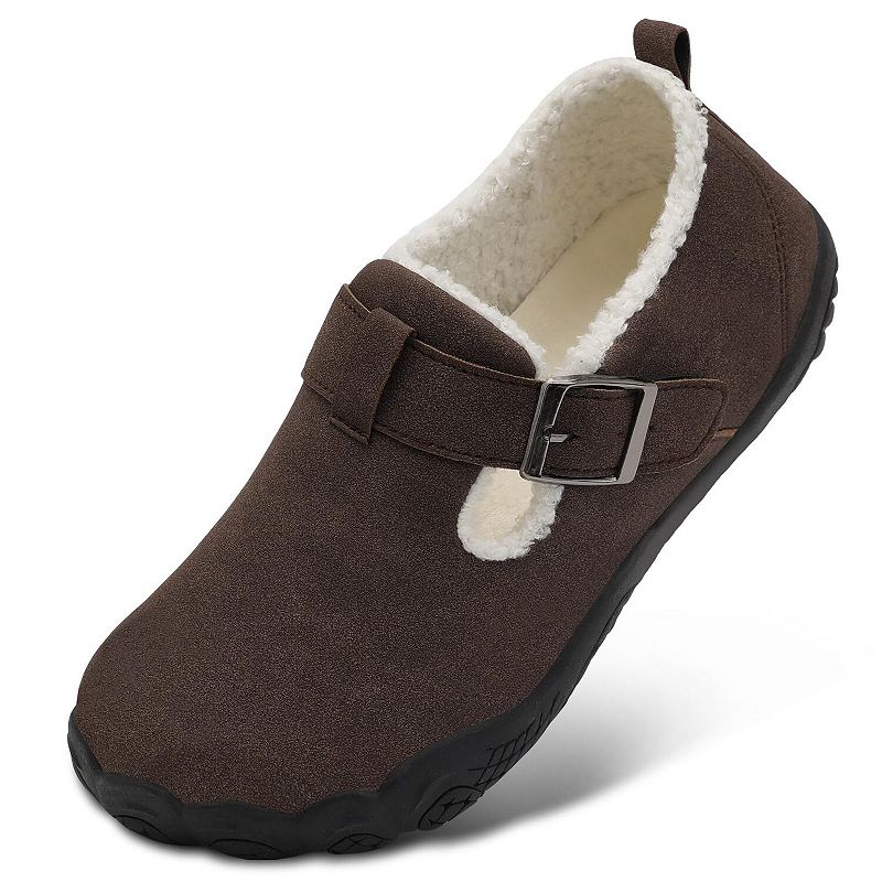 Wide Barefoot House Moccasin Slippers Arch Support
