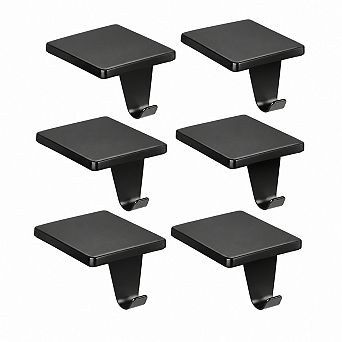 Set of 6 Heavy Duty Iron Christmas Stocking Holders For Mantle Fireplace