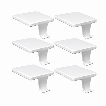 Set of 6 Heavy Duty Iron Christmas Stocking Holders for Mantle Fireplace Tabletop