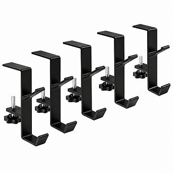 4 pc Heavy Duty Mantel Stocking Garland Holders Double Hook Adjustable