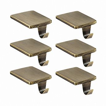 Set of 6 Heavy Duty Iron Christmas Stocking Holders For Mantle Fireplace Tabletop Decor