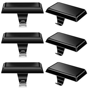 Set of 6 Stainless Steel Stocking Holders Fireplace Mantel Hangers for Christmas Decorations