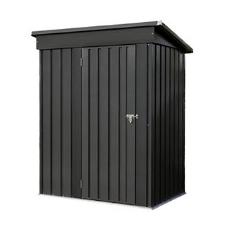 Decksplore 5 x 3 FT Outdoor Storage Shed Galvanized Steel Tool Shed Ideal for Backyard Patio