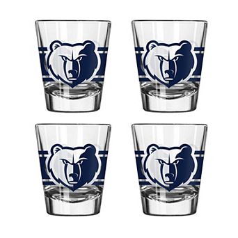 Logo Brands Memphis Grizzlies Four-Piece Stripe Shot Glass Set