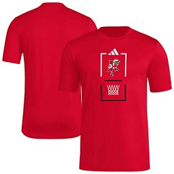 Men's adidas Red Louisville Cardinals On-Court Pregame T-Shirt