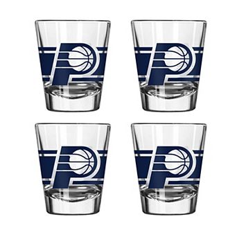 Logo Brands Indiana Pacers Four-Piece Stripe Shot Glass Set