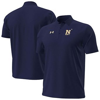 Men's Under Armour Navy Navy Midshipmen 2026 Sideline ArmourDry Polo