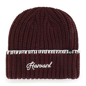 Women's '47 Crimson Harvard Crimson Blanket Stitch Cuff Knit Hat